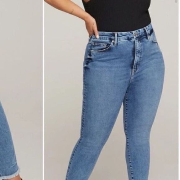 Nwt size 14/32 Good American Good Waist Crop Jeans - Picture 14 of 14